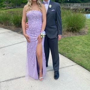 Jenny Rogan lilac prom dress